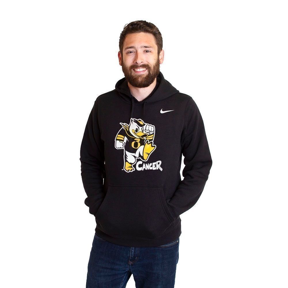 Nike Cotton Club Fleece Stomp Cancer Duck Hood size Small